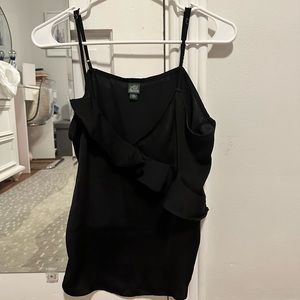 Wild Fable Black Satin Tank Top